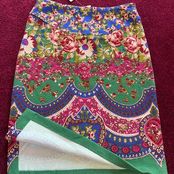 NWT Size 4 Anthropologie Textured Pencil Skirt - Picture 3 of 5